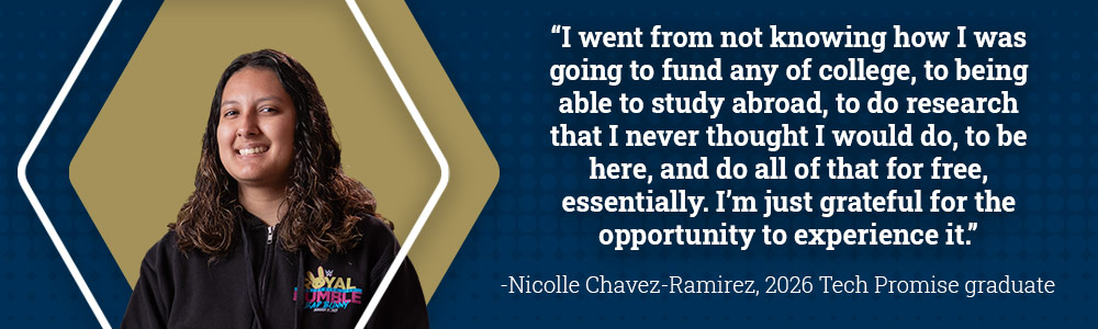 An image of Nicolle Chavez-Ramirez, a Tech Promise graduate.